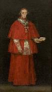 Francisco de Goya Portrait of Cardinal Luis Maria de Borbon y Vallabriga oil